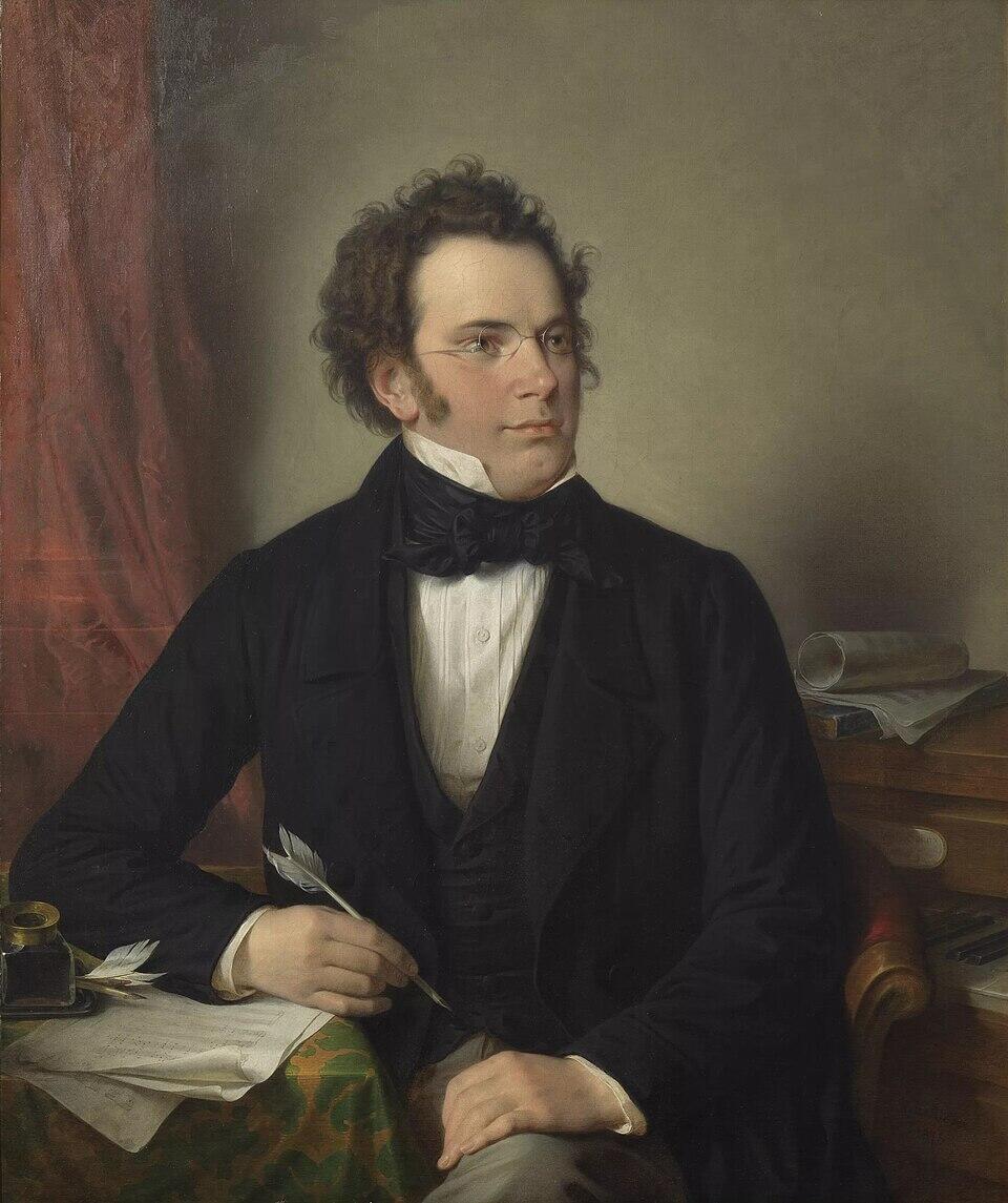 Portrait of Franz Schubert, an influential figure in the classical musicians list