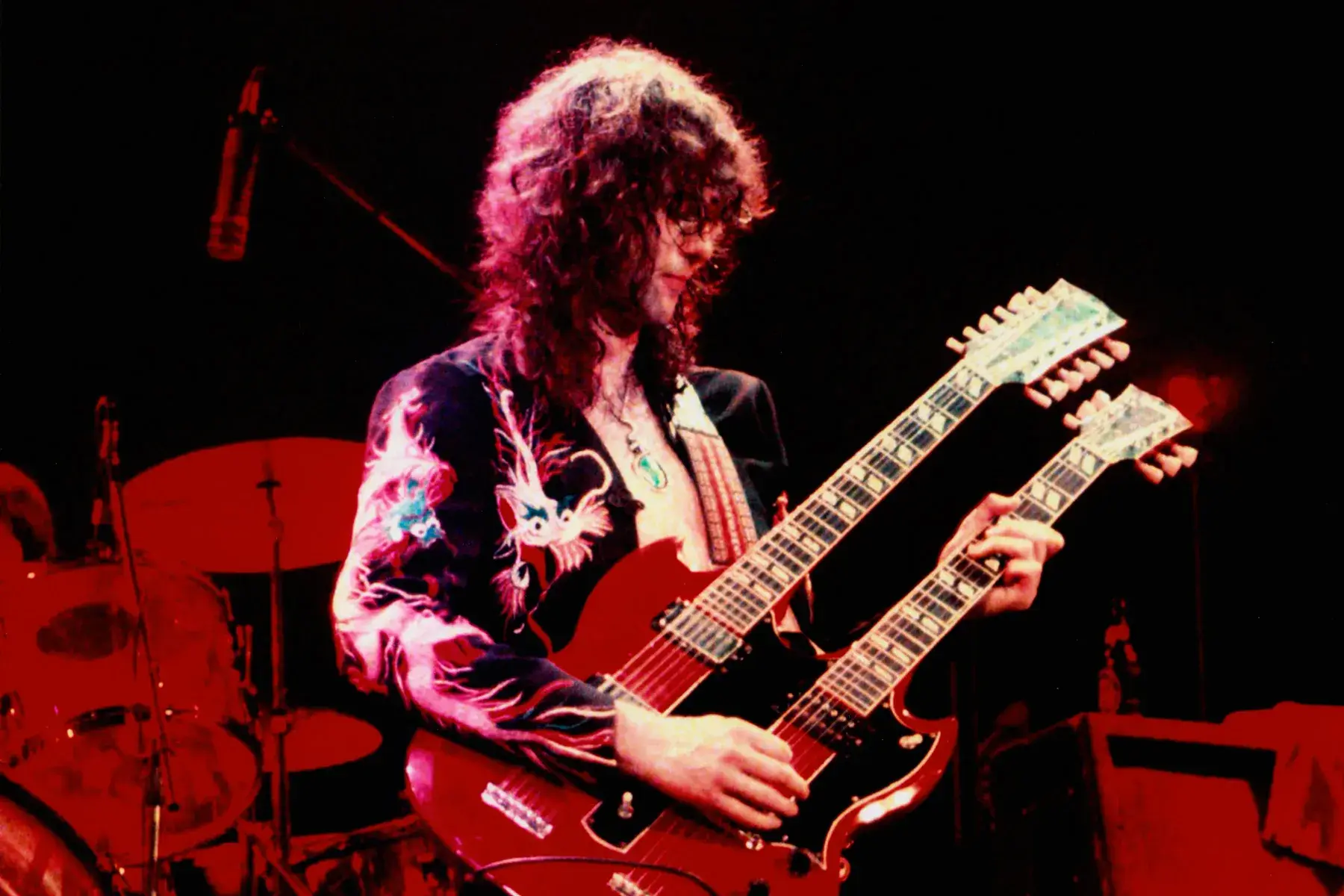 Jimmy page and his guitar