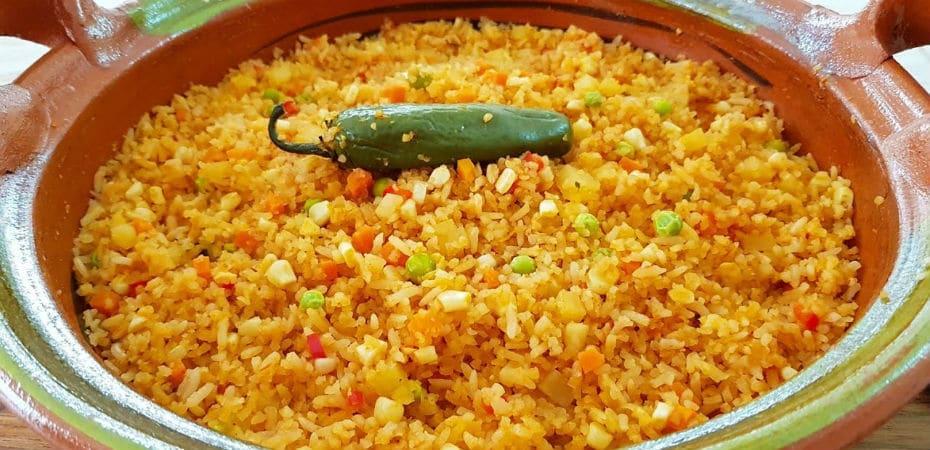 arroz rojo receta