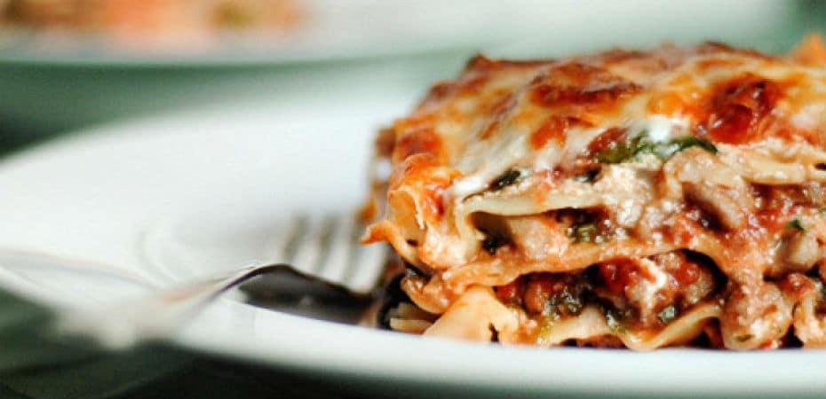 receta lasaña con camarones