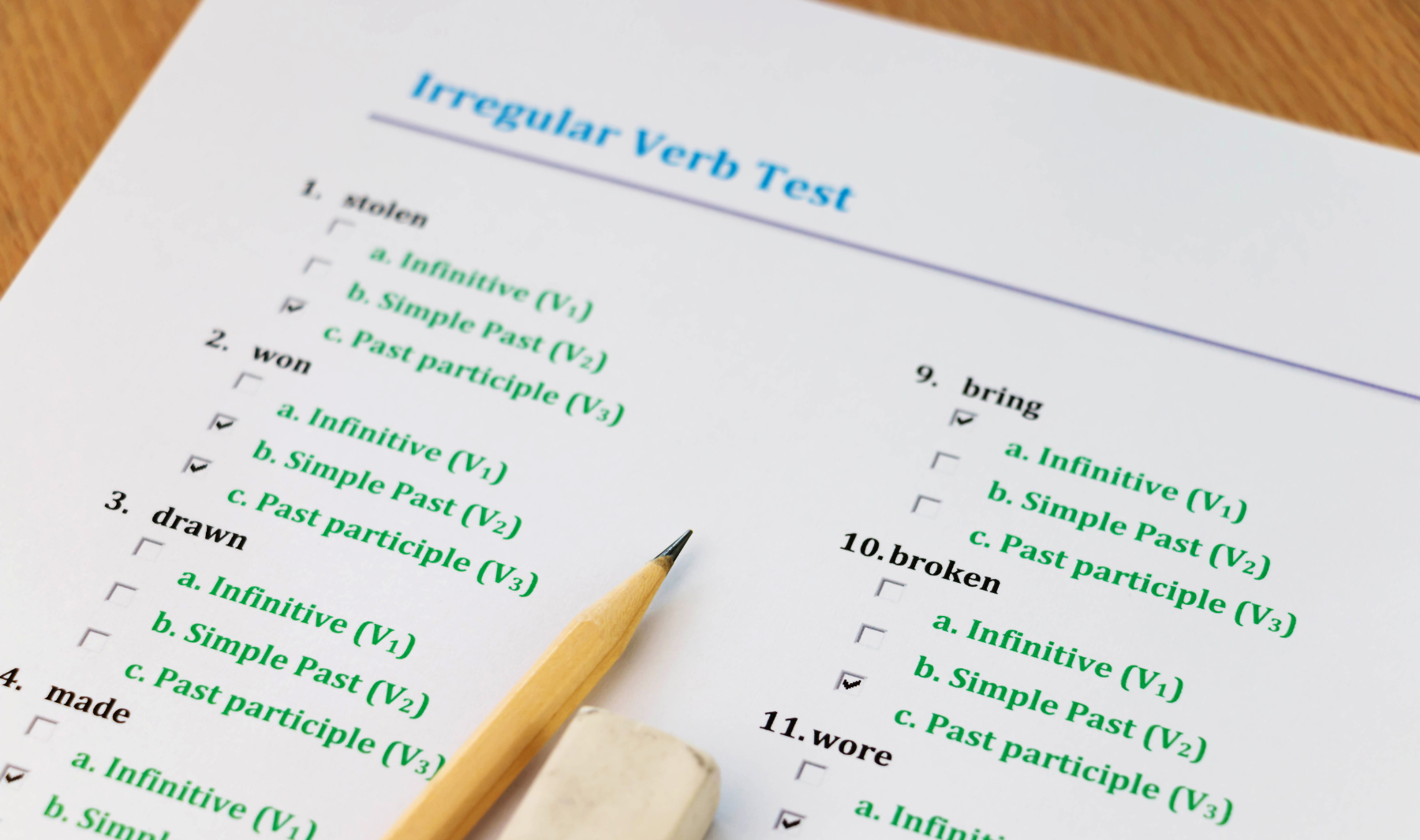 reading speaking writing