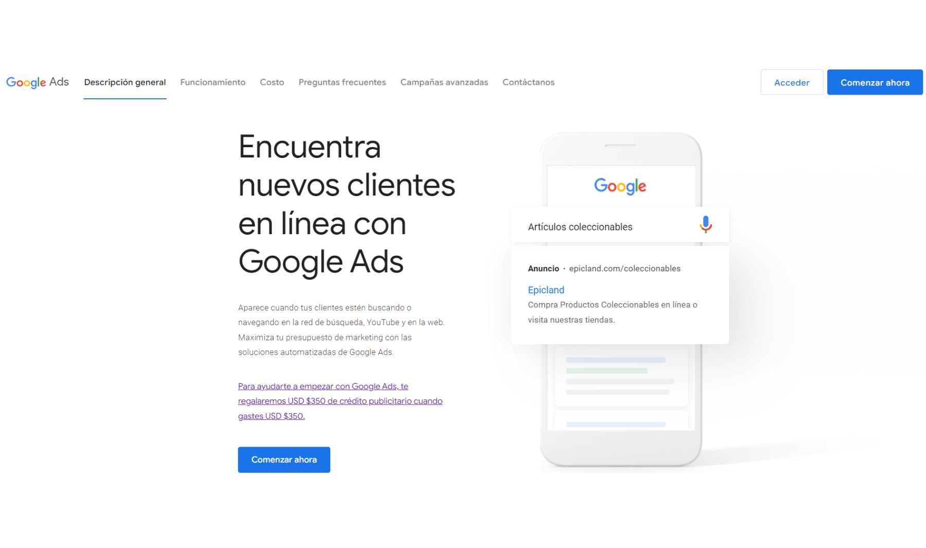 google ads crear