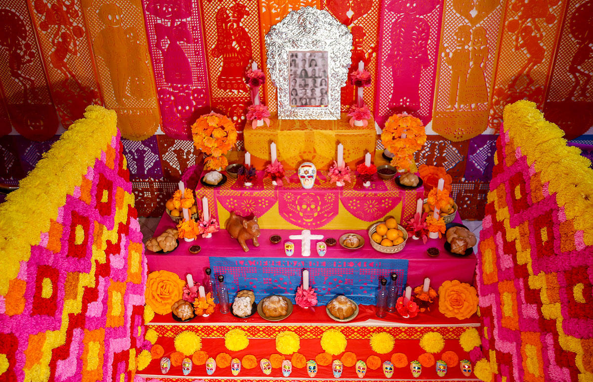 altar del Día de muertos