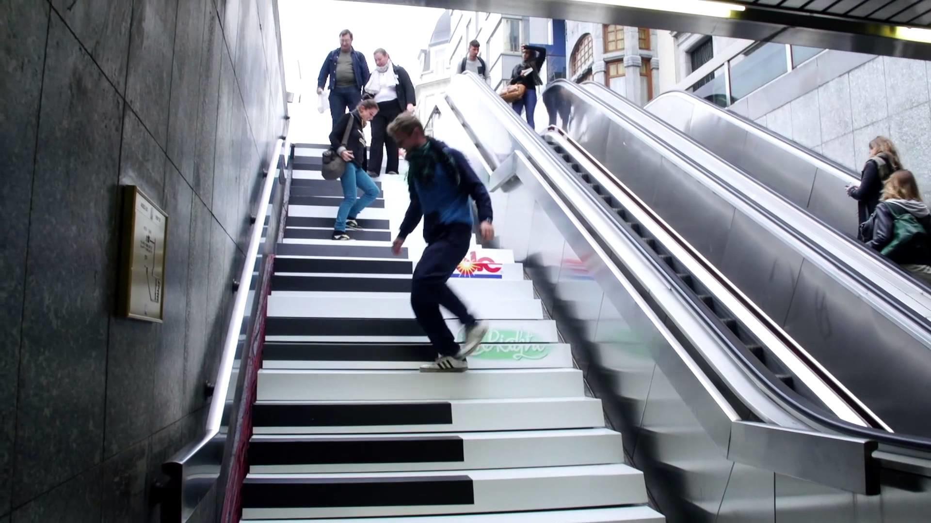 Escaleras de piano.