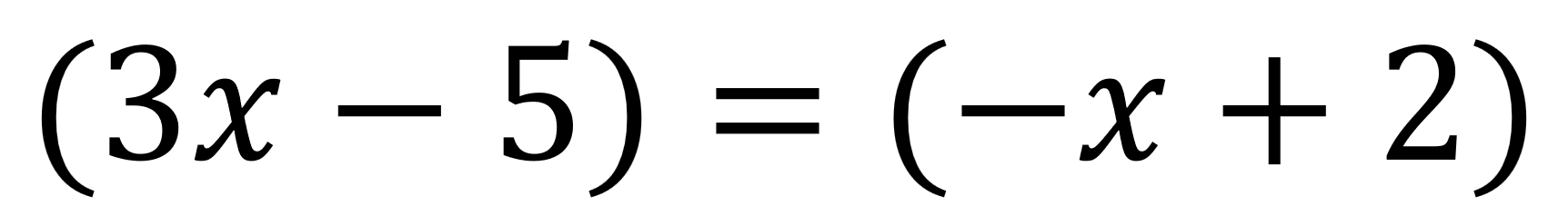 Linear equation example 3