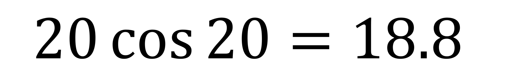 Cosine sample question