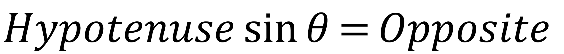 Hypotenuse sine