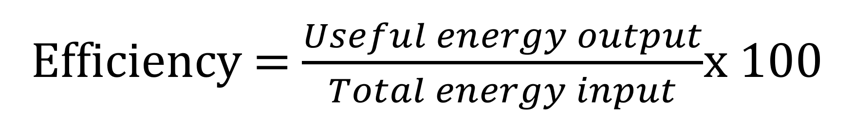 Efficiency formula