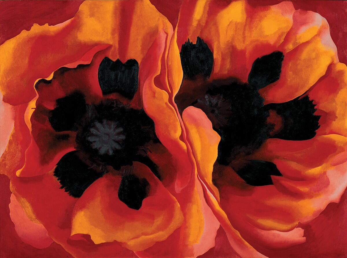 A painting by Georgia O'Keeffe