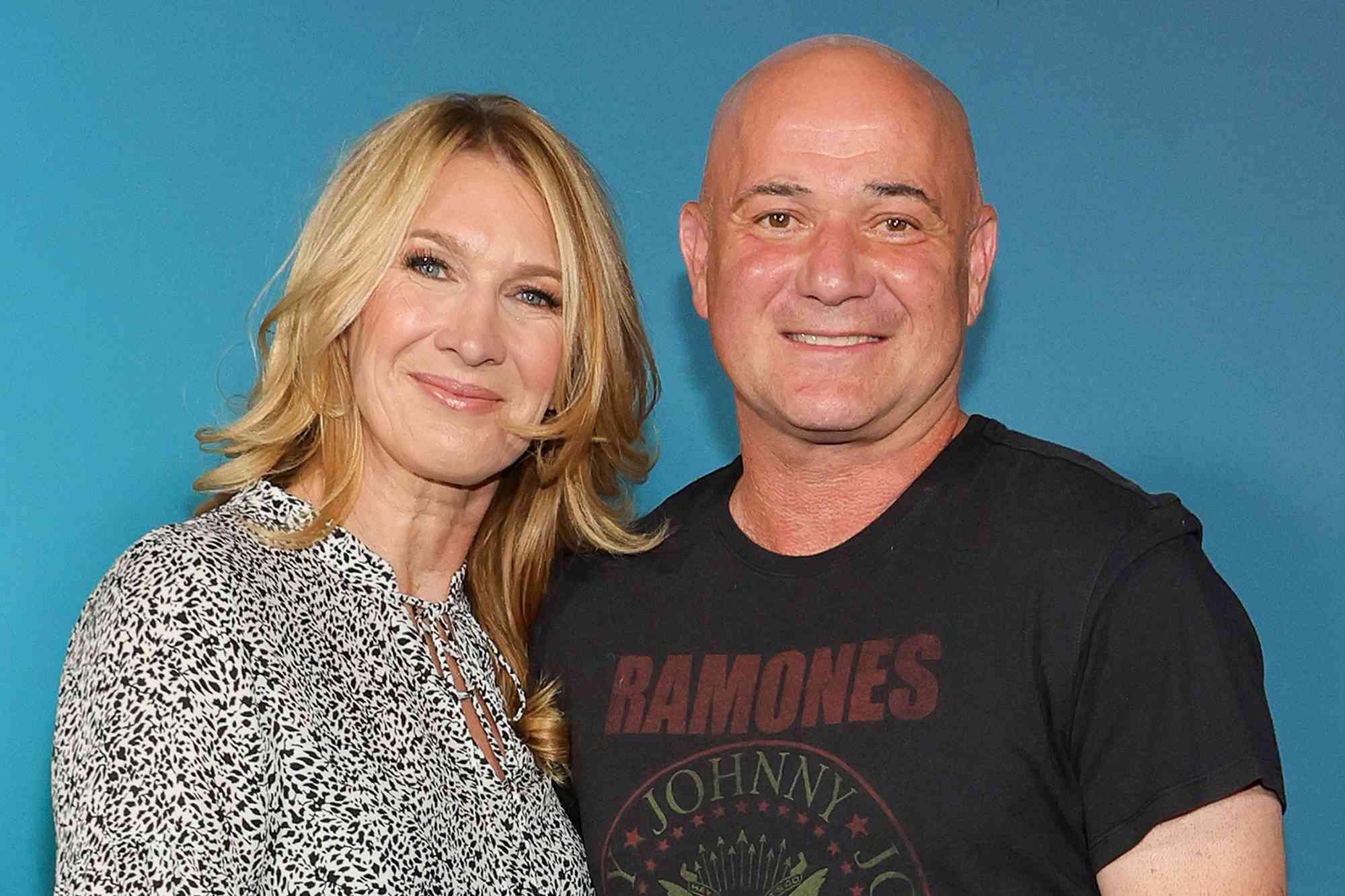 Steffi Graf (left) and Andre Agassi (right) in 2025.
