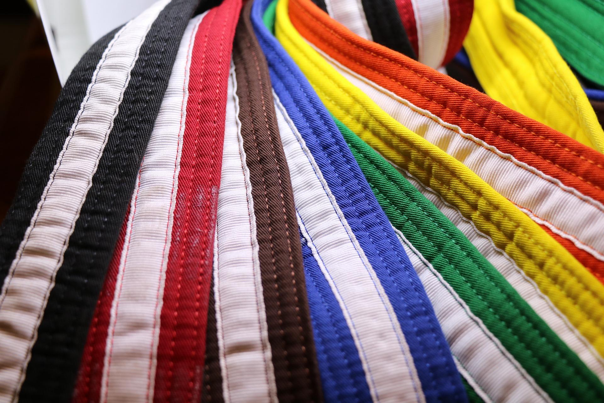 Taekwondo belts and colours