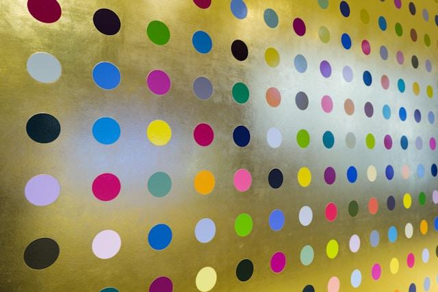 modern art polka dots