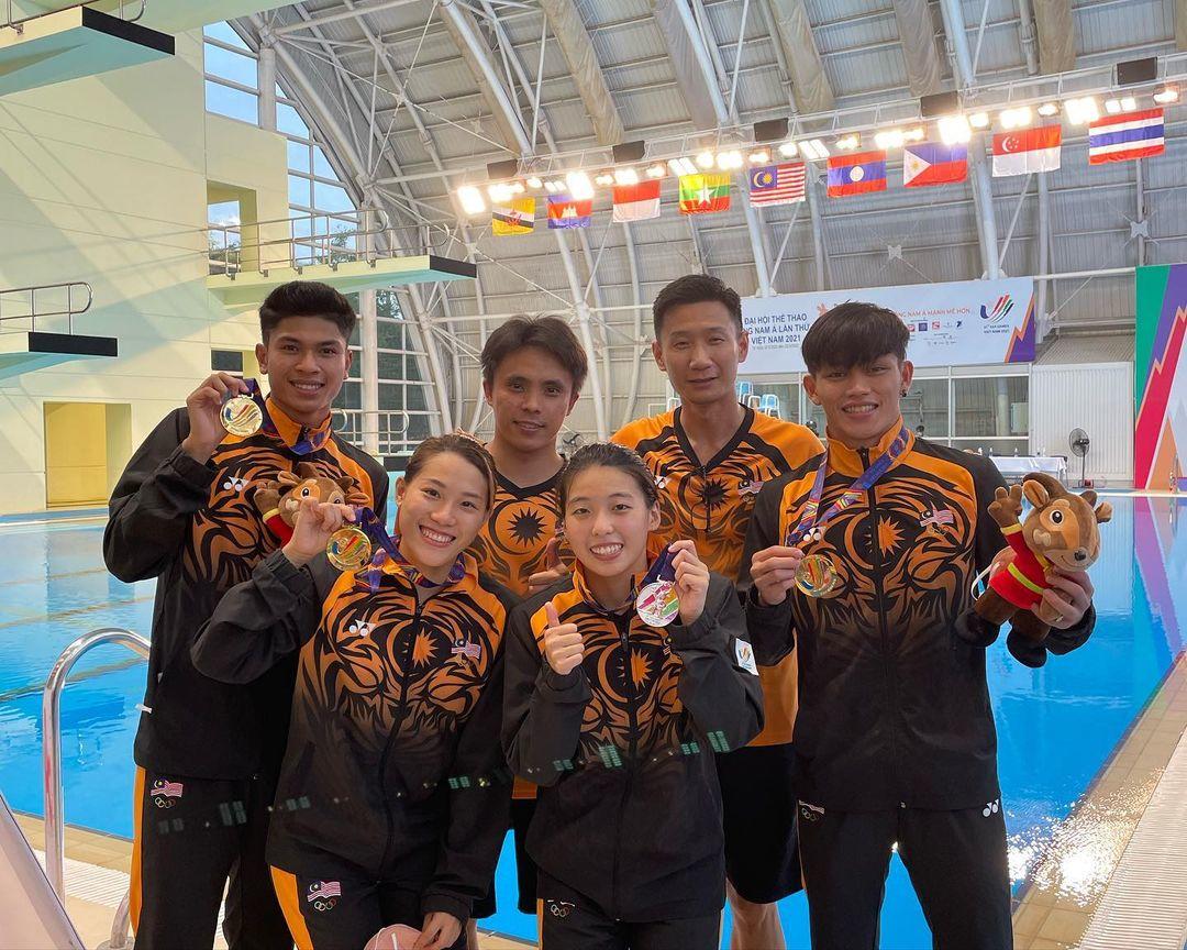 Malaysian athletes in diving sport