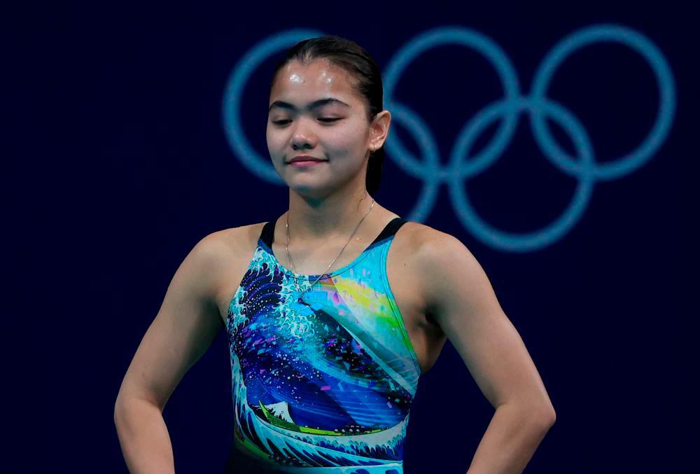 Nur Dhabitah in Olympic diving