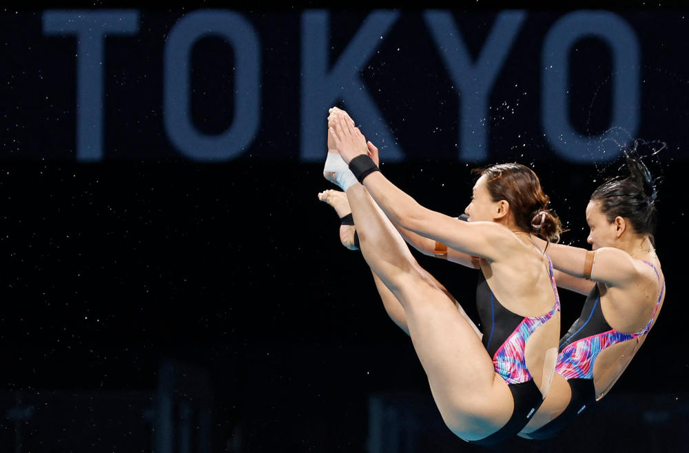 Leong Mun Yee synchronised diving