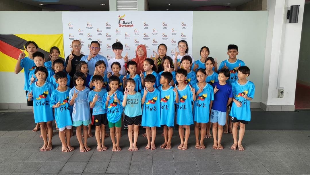 Young talent in diving sport