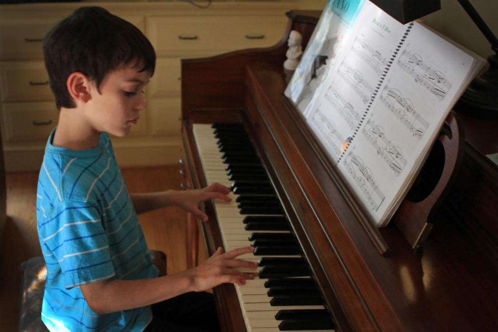 A young pianist