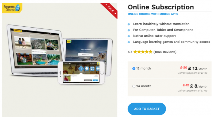 Learn German with Rosetta Stone