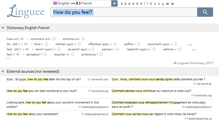Use Linguee to improve your level in English