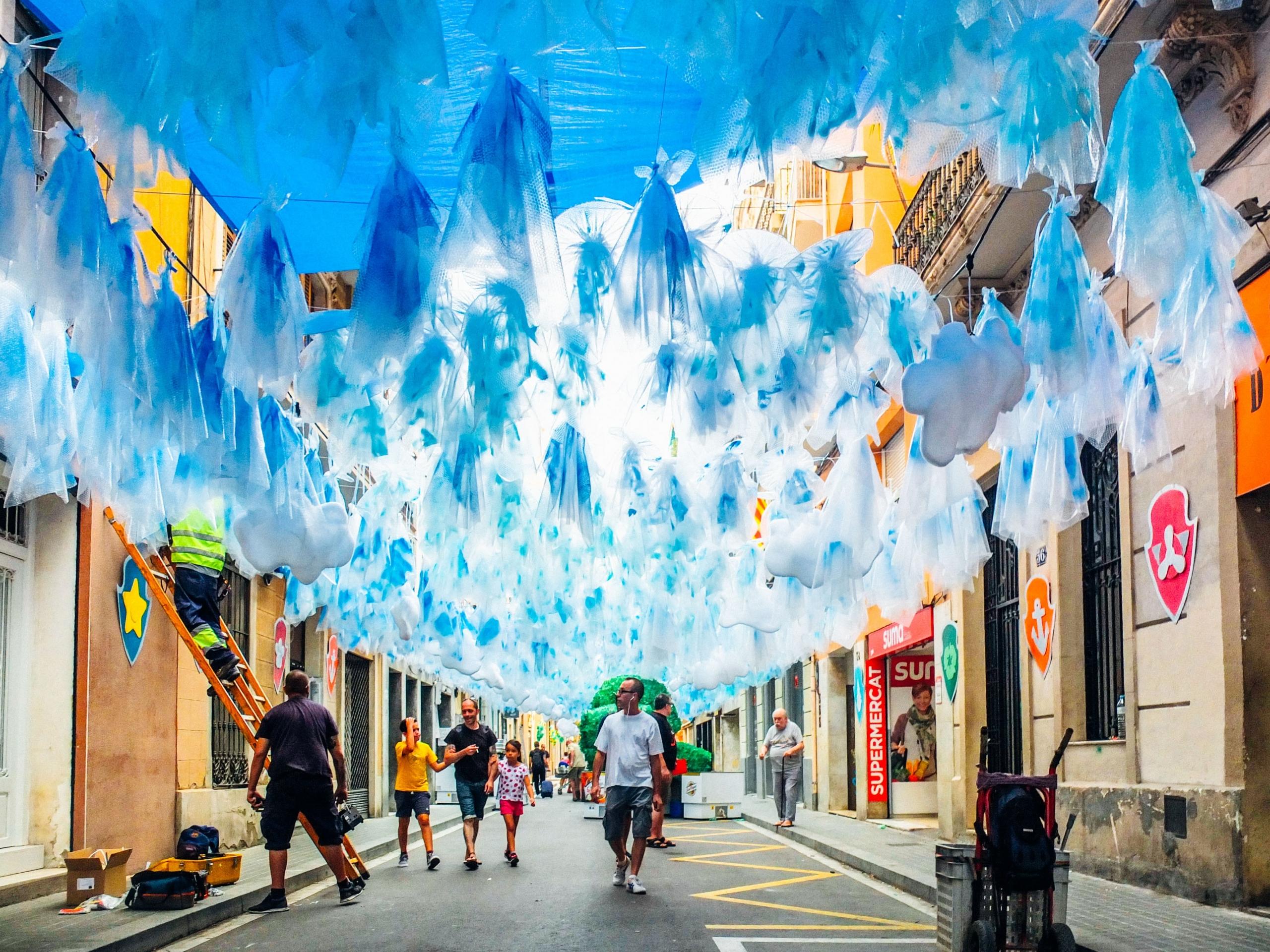 A beautiful street in Barcelona