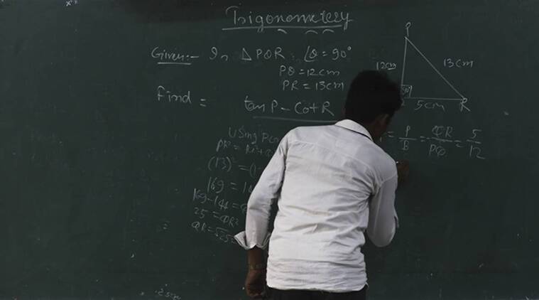 Teacher and the board