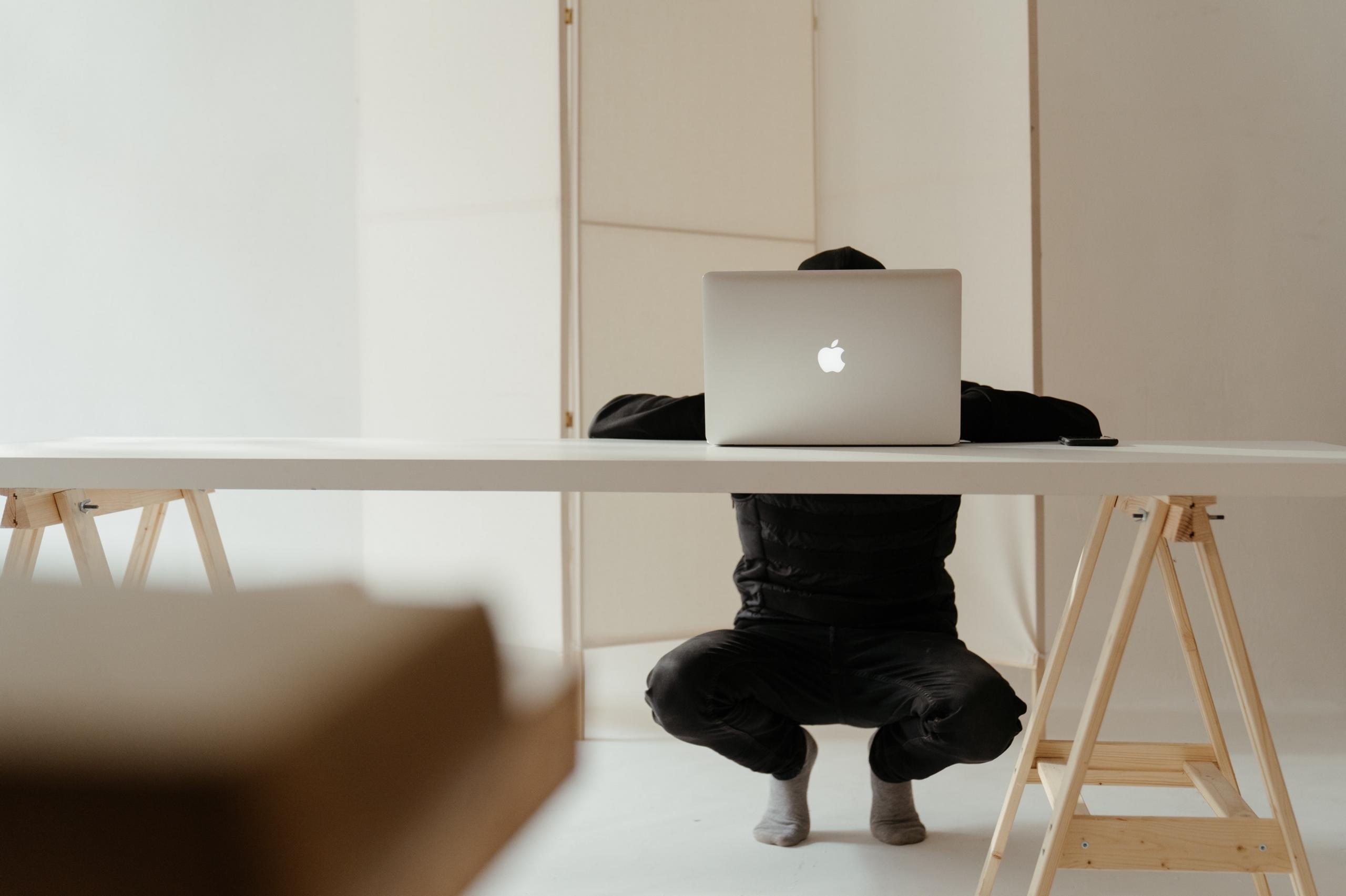 Person with a laptop