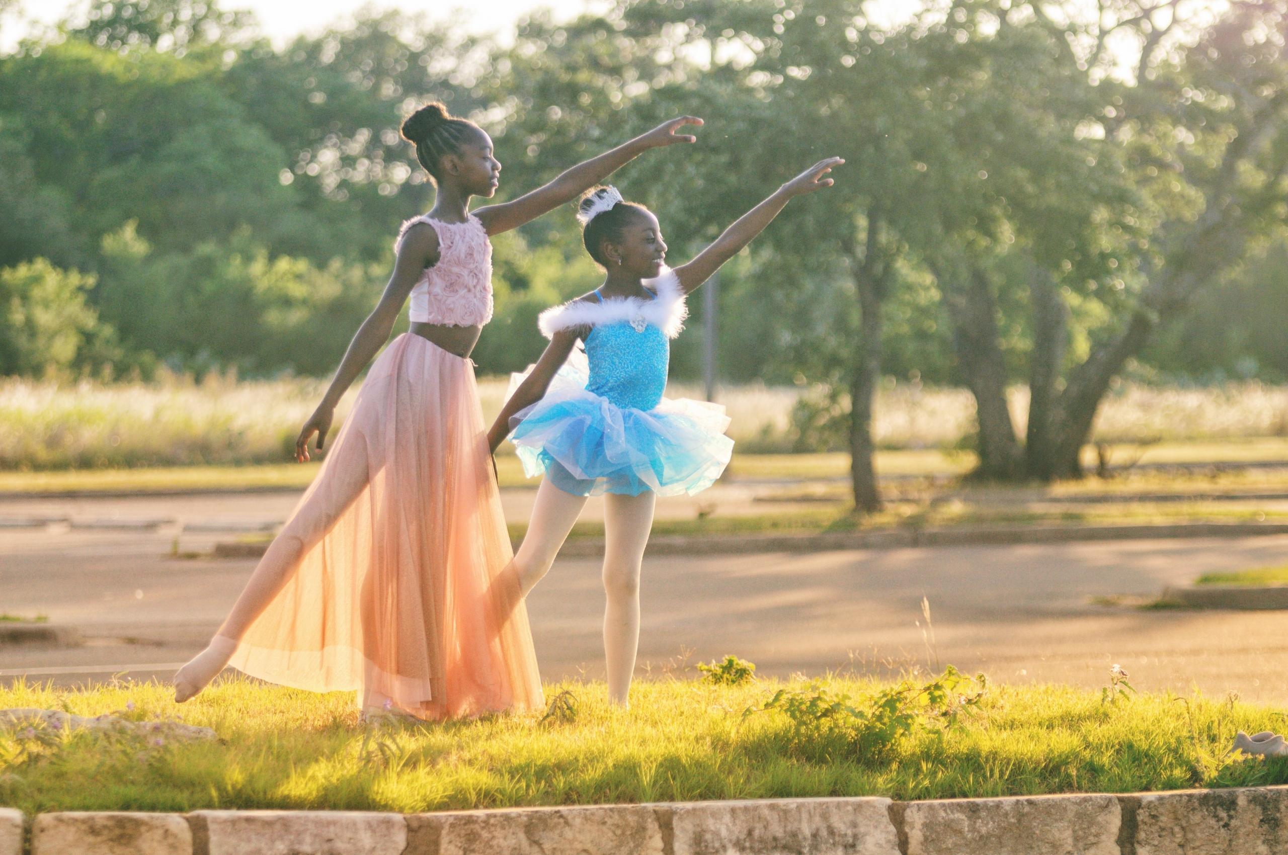 Two kids dancing