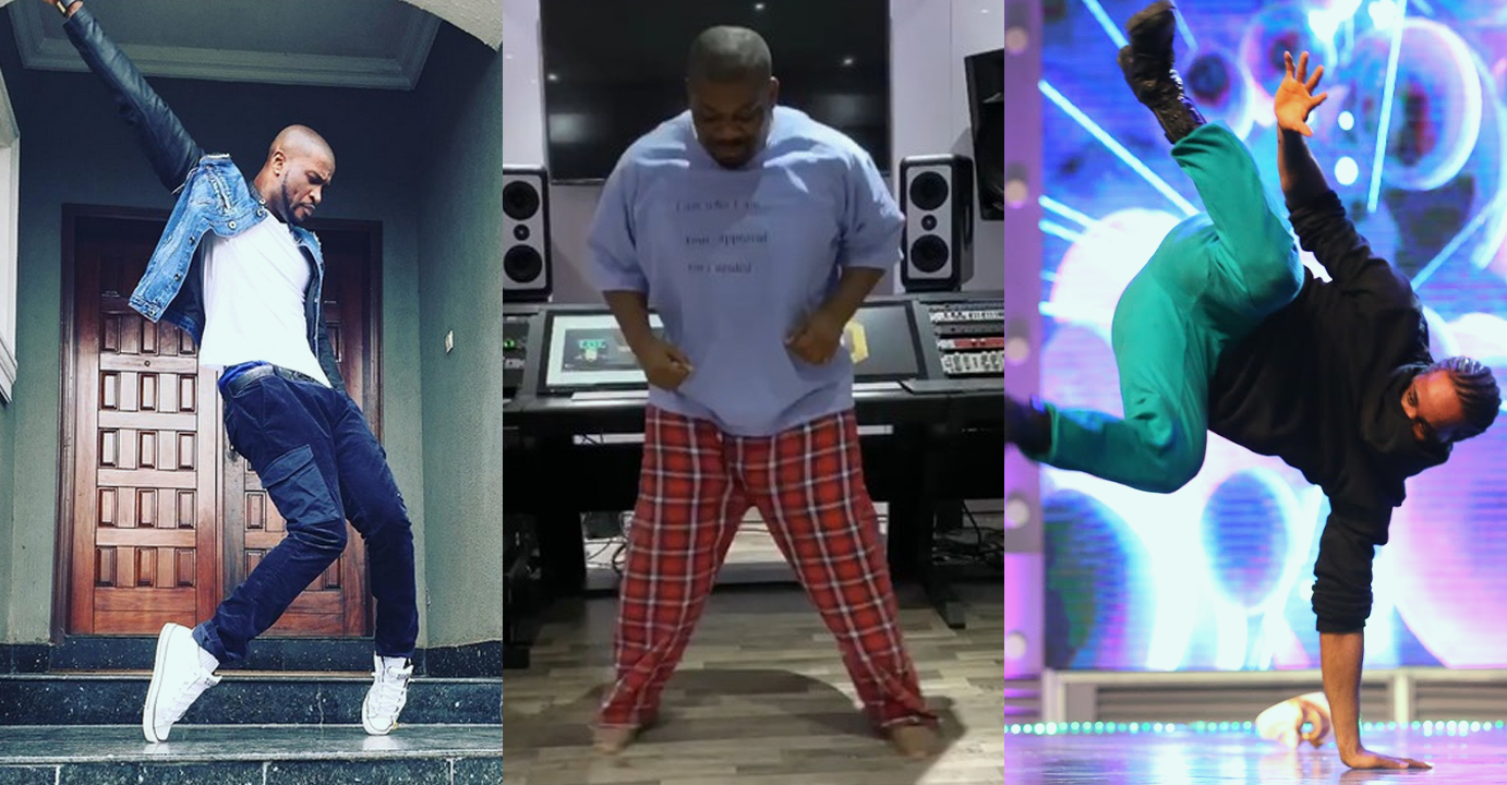 Nigerian celerities dancing