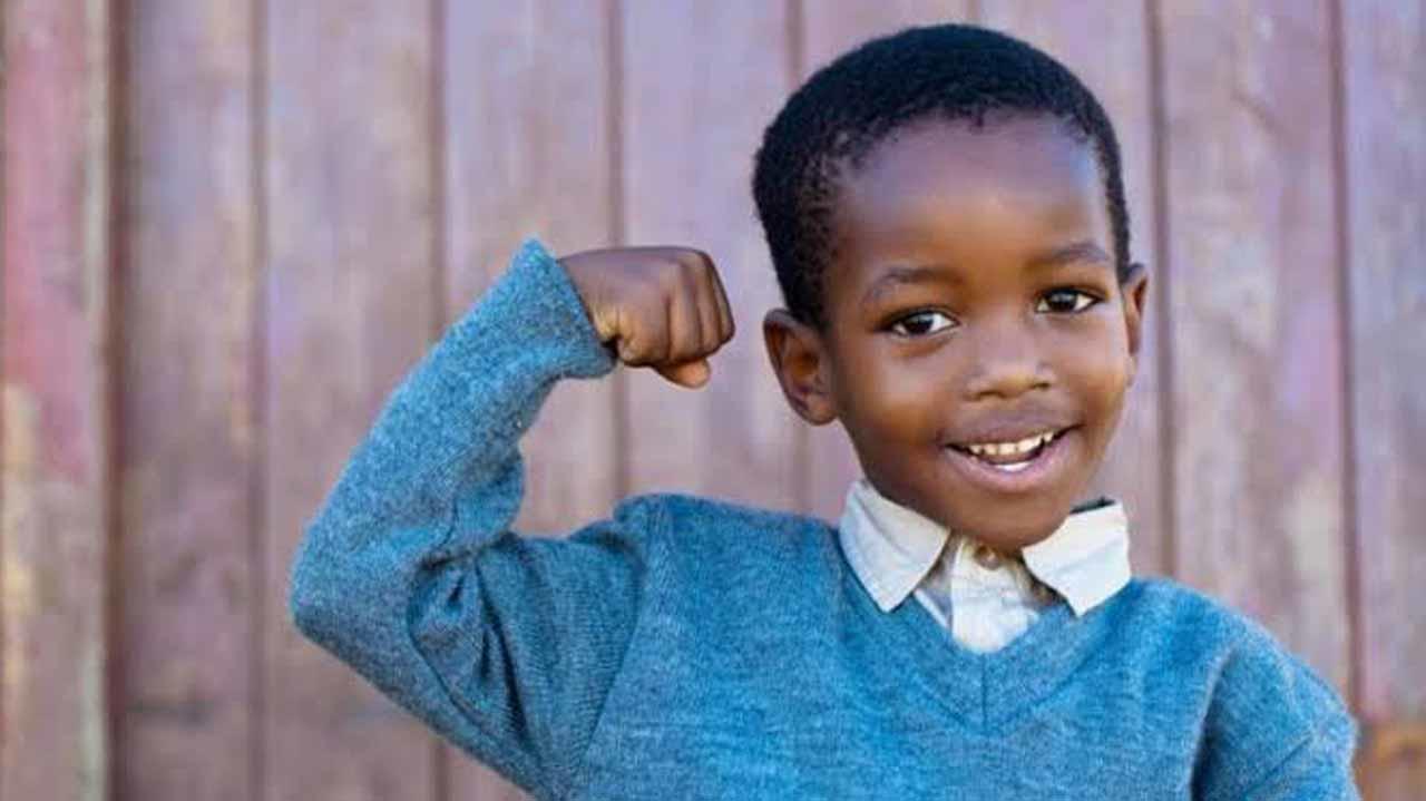Self-confident kid