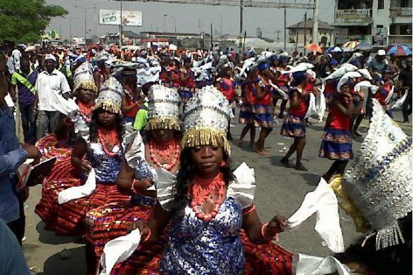 A music carnival holding in Liberation Stadium in Elekahia