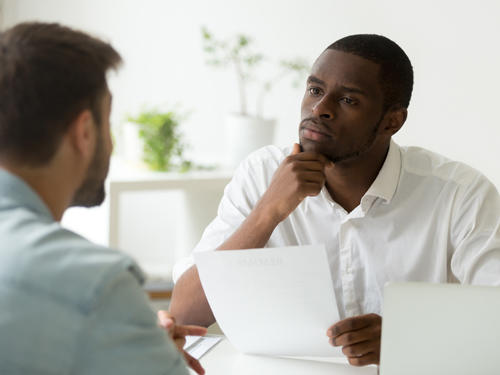 A coaching session