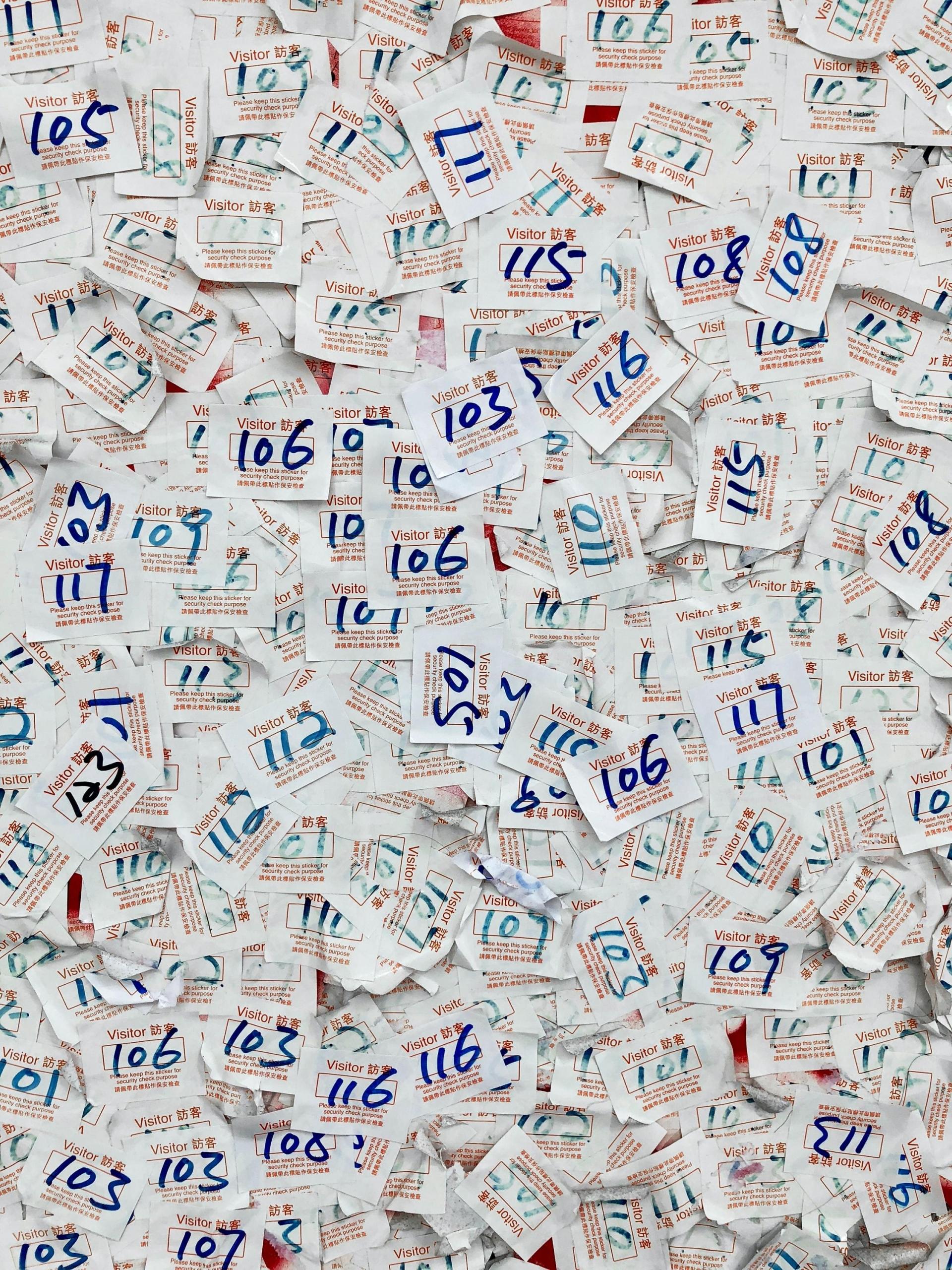 Tags representing visitors' data