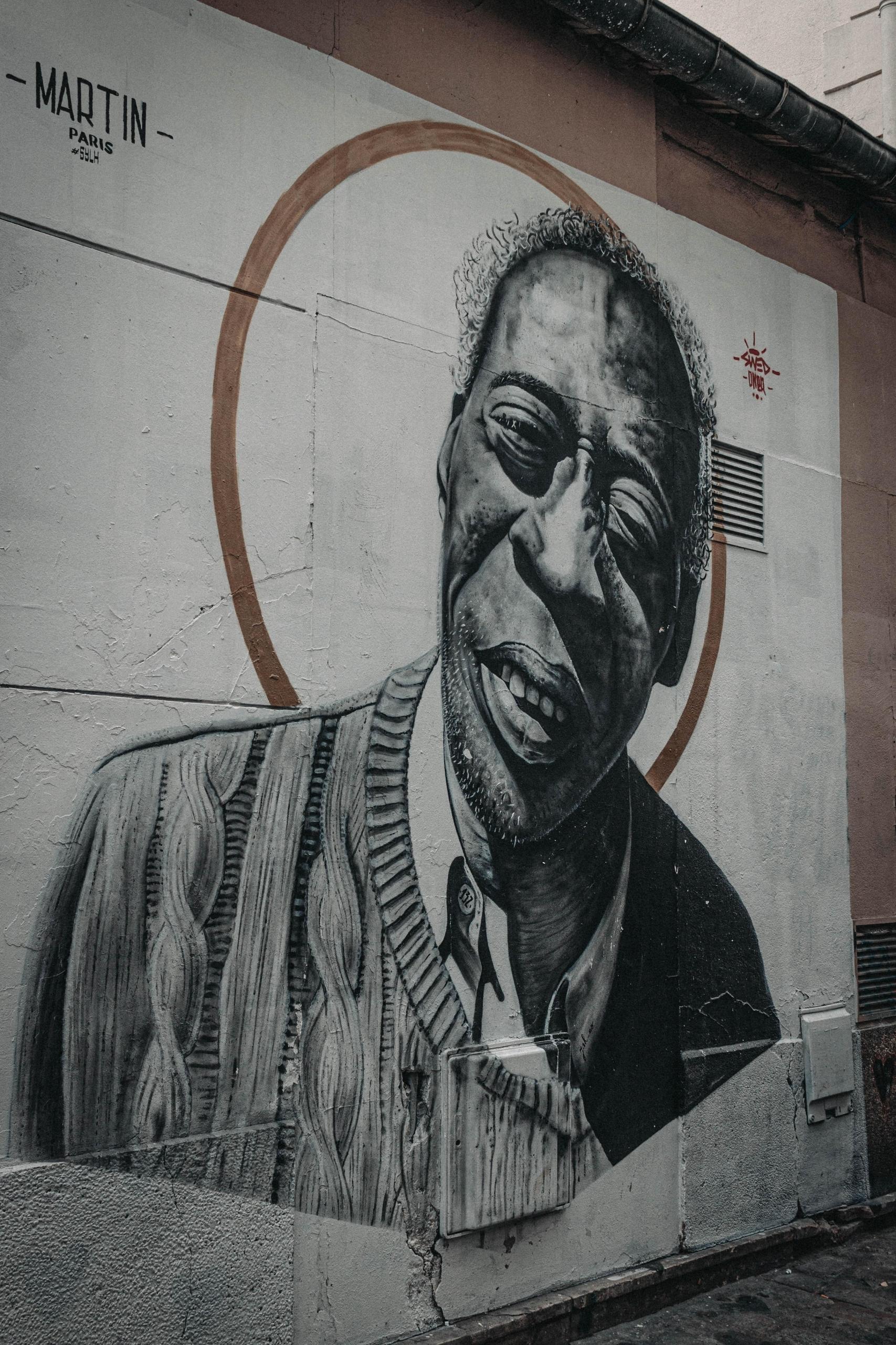 A Nigerian wall painting.