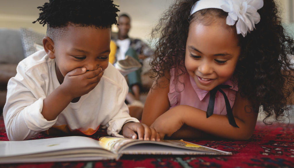 Children learning at home
