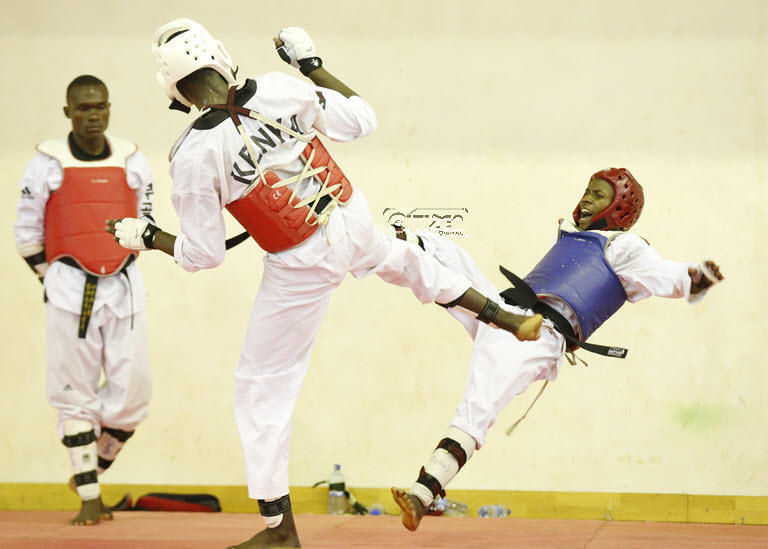 An African Taekwondo Player