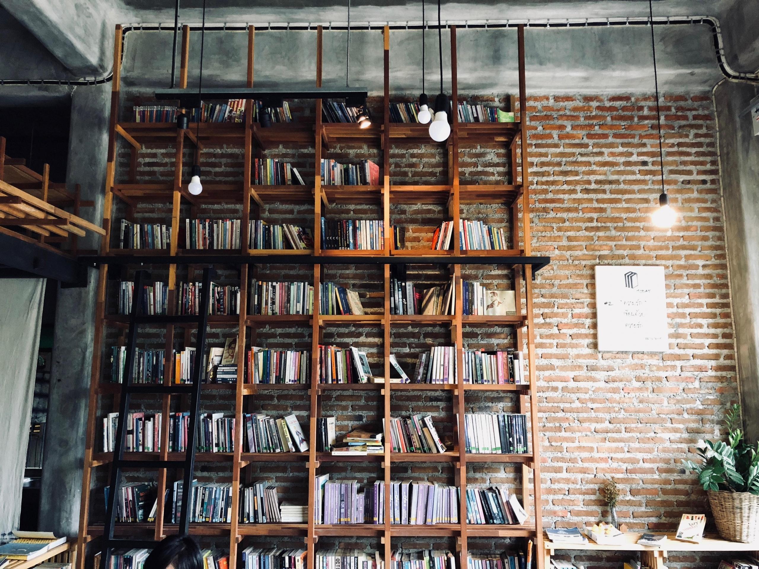A shelf of books