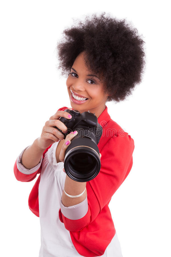 Female freelancing photographer