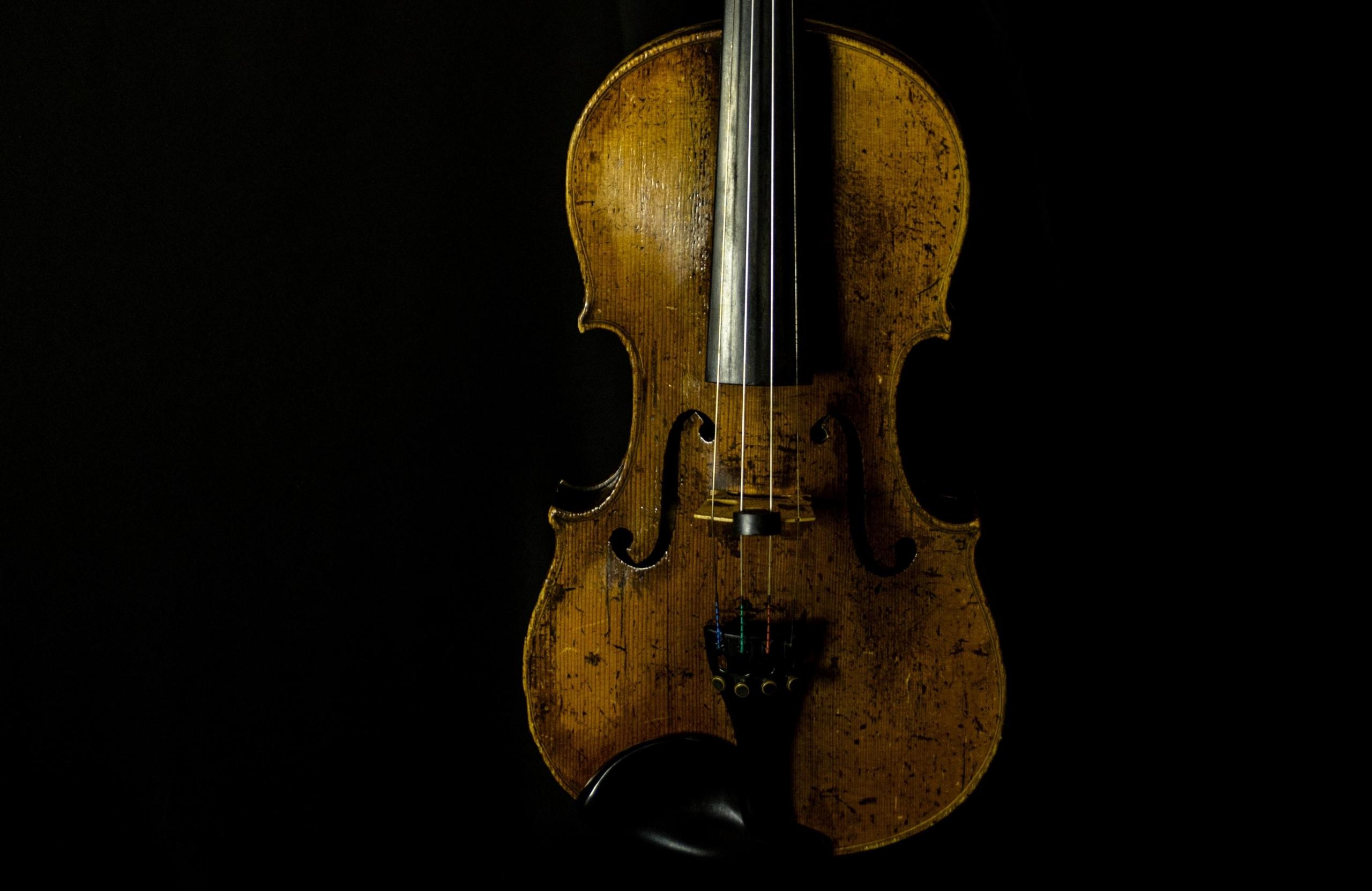 playing the violin