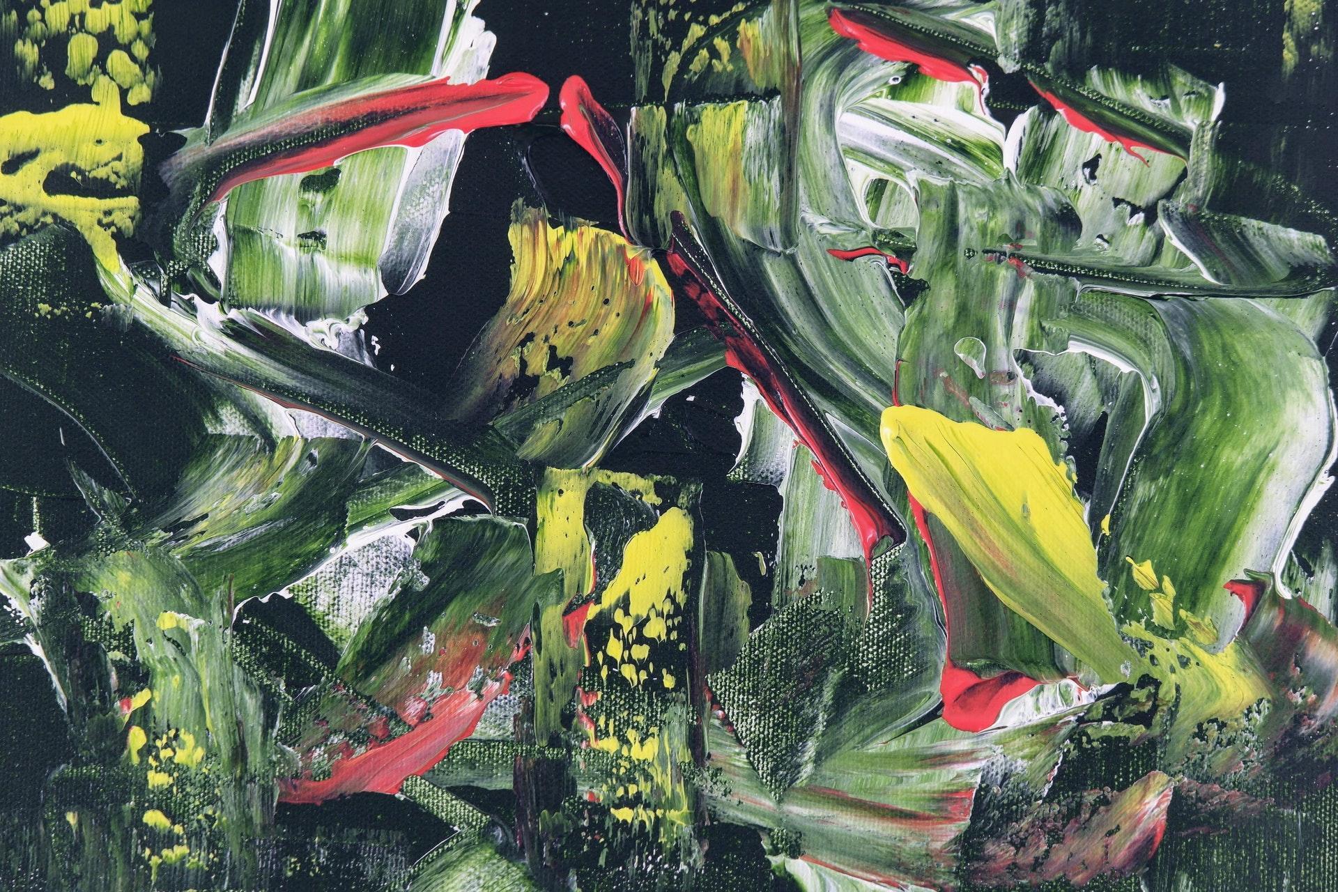 Yellow Red and Green Birds of Paradise Flowers