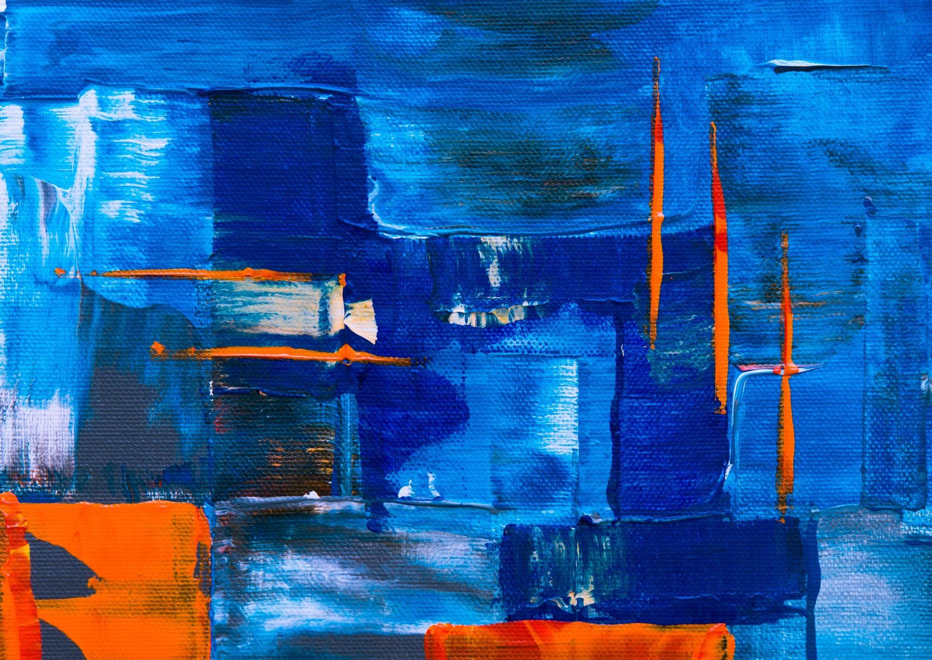 Multi-coloured painting