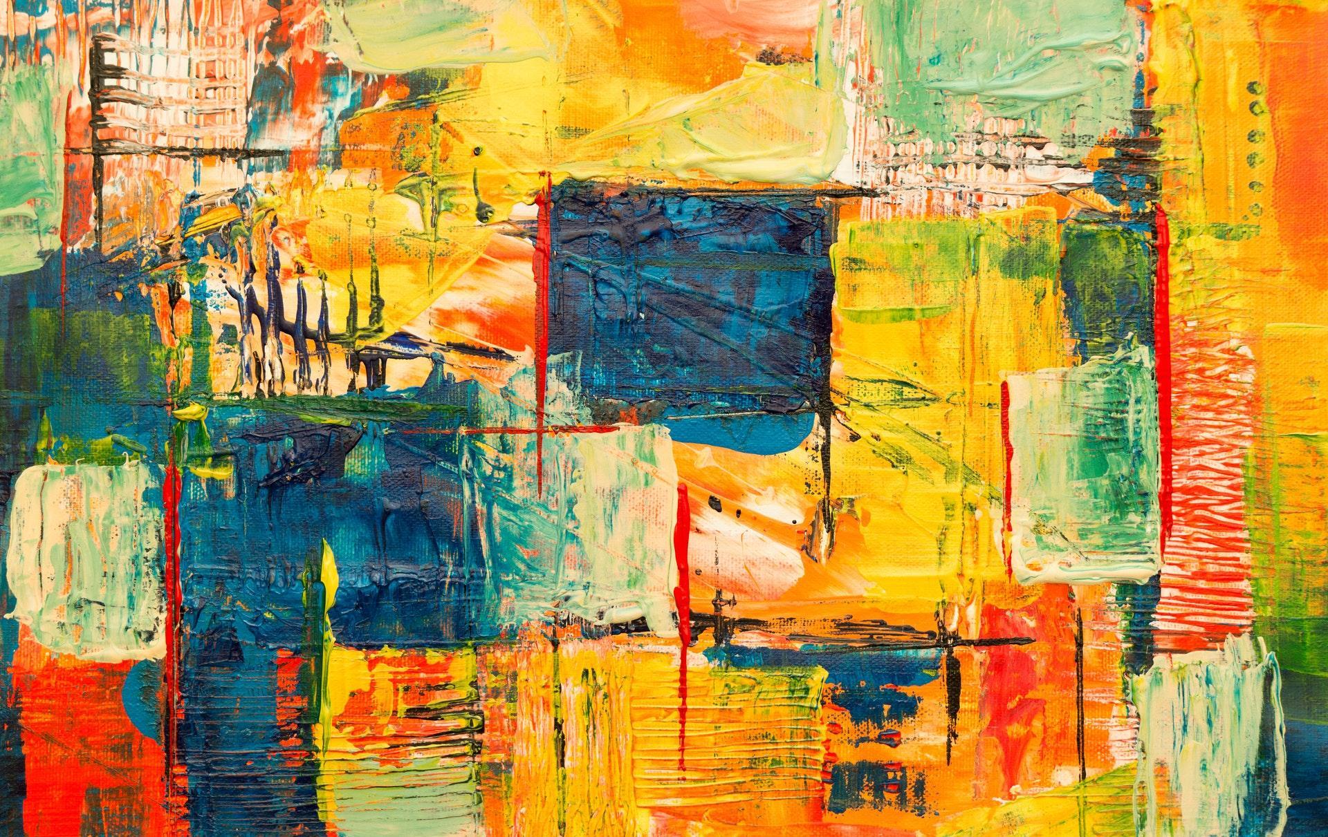 Different paintings that tell the experiences of people