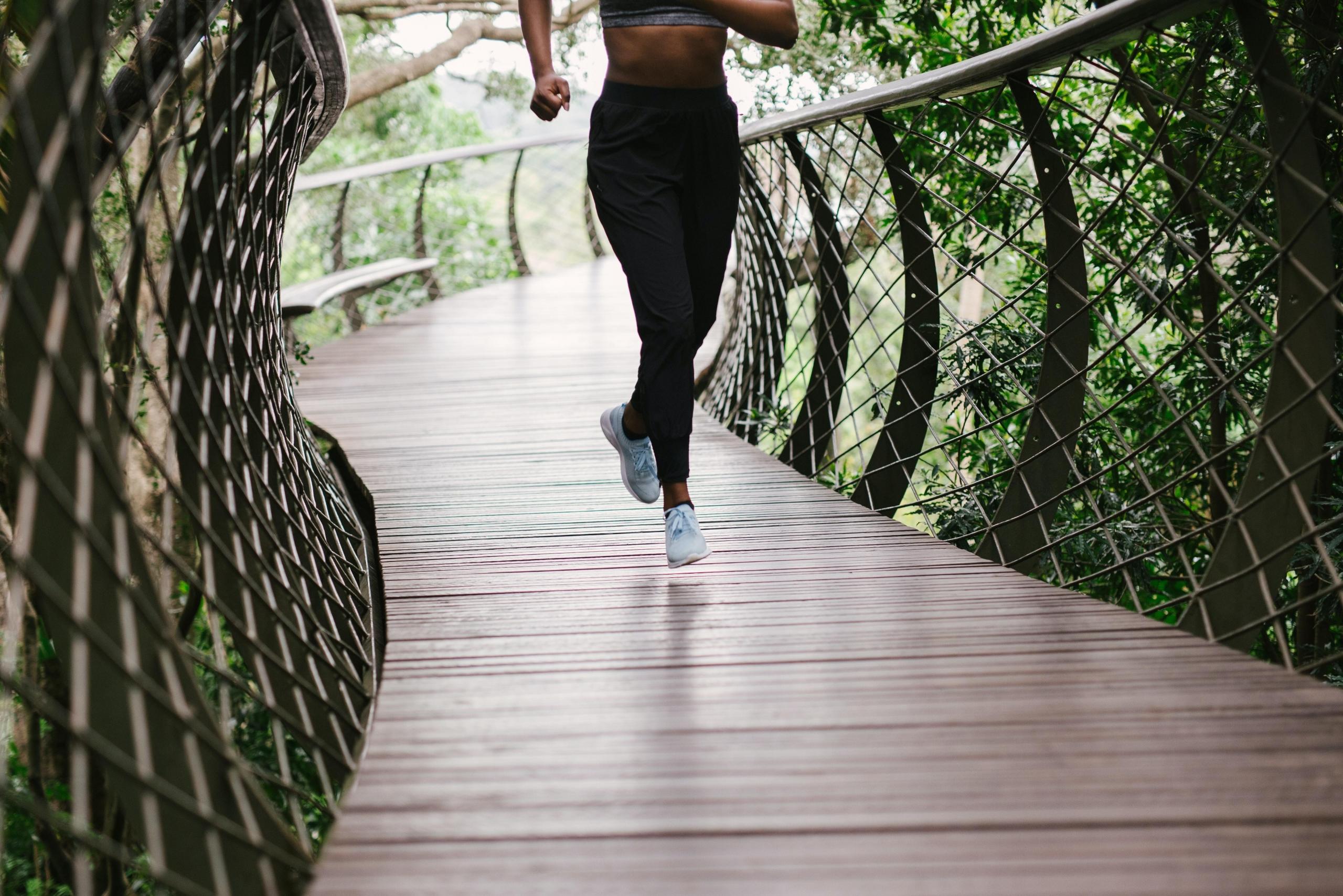 Lady jogging