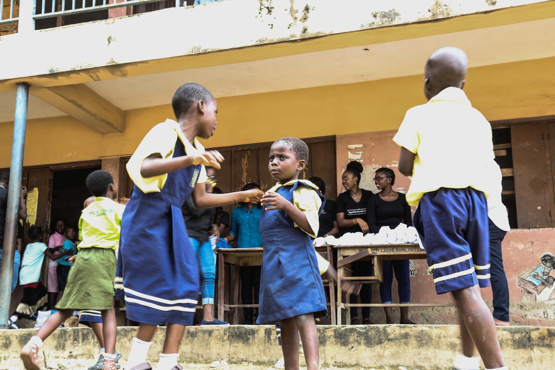 Students learning in a Nigerian school