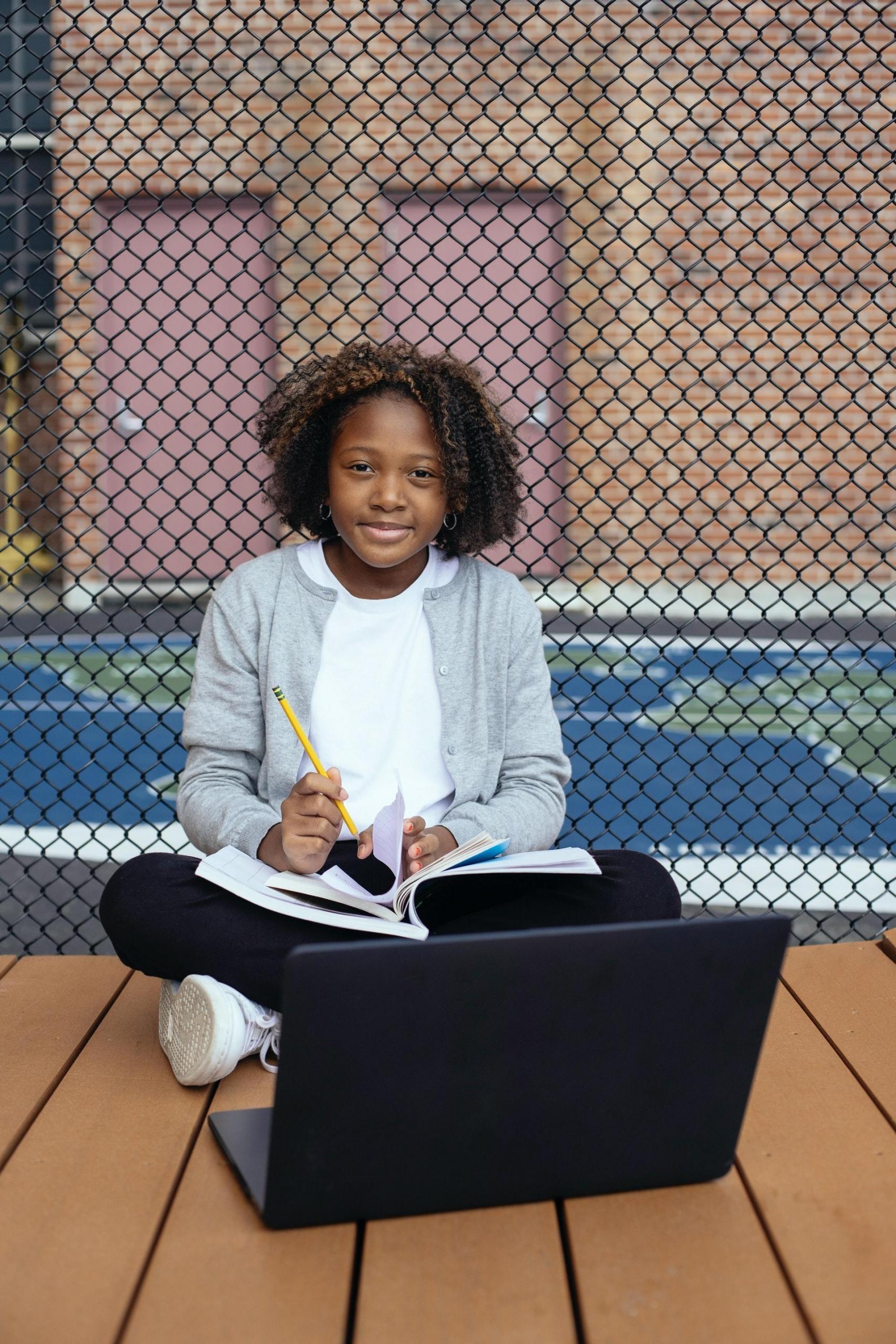 Student learning with a private tutor online
