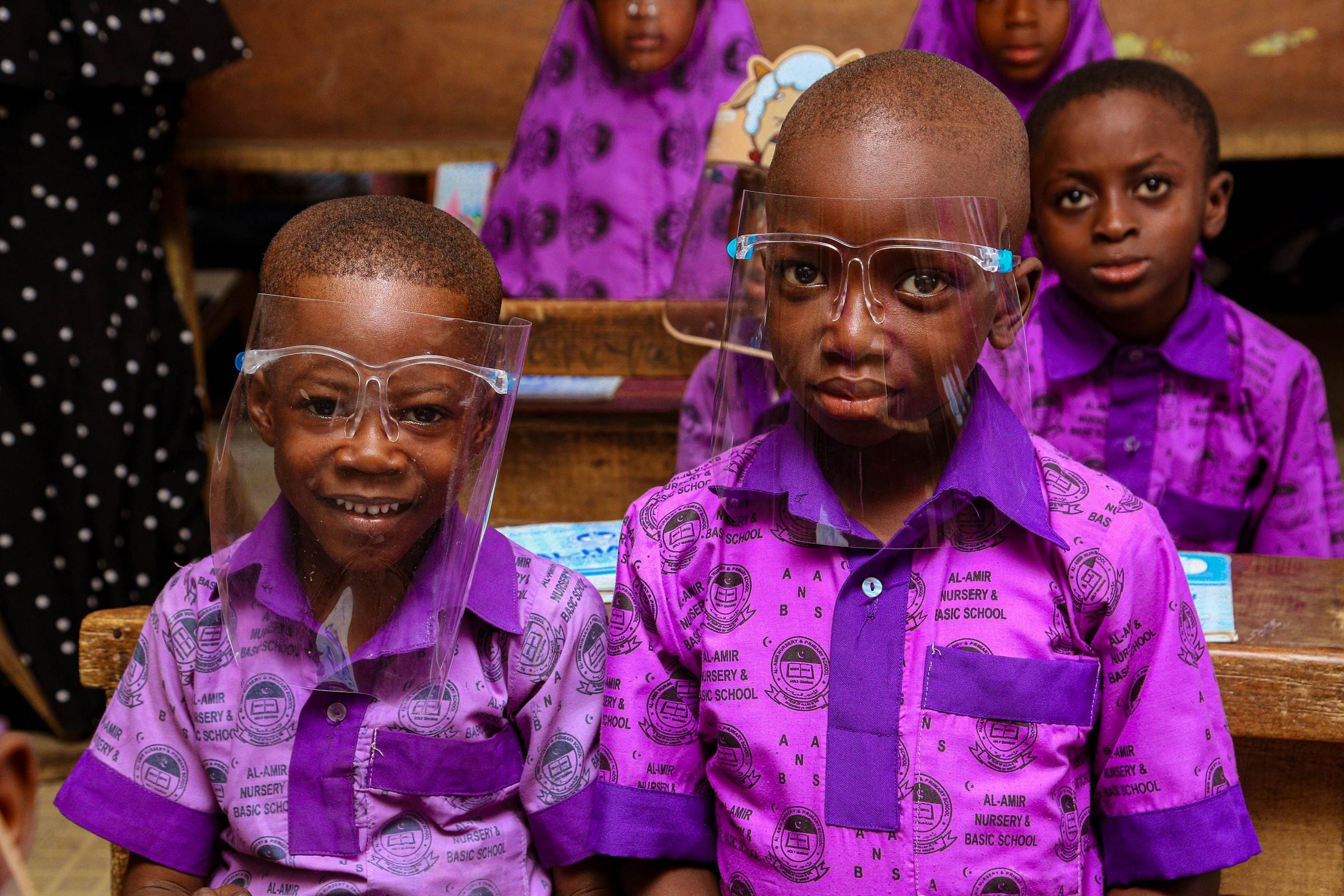 Pupils in a Nigerian school