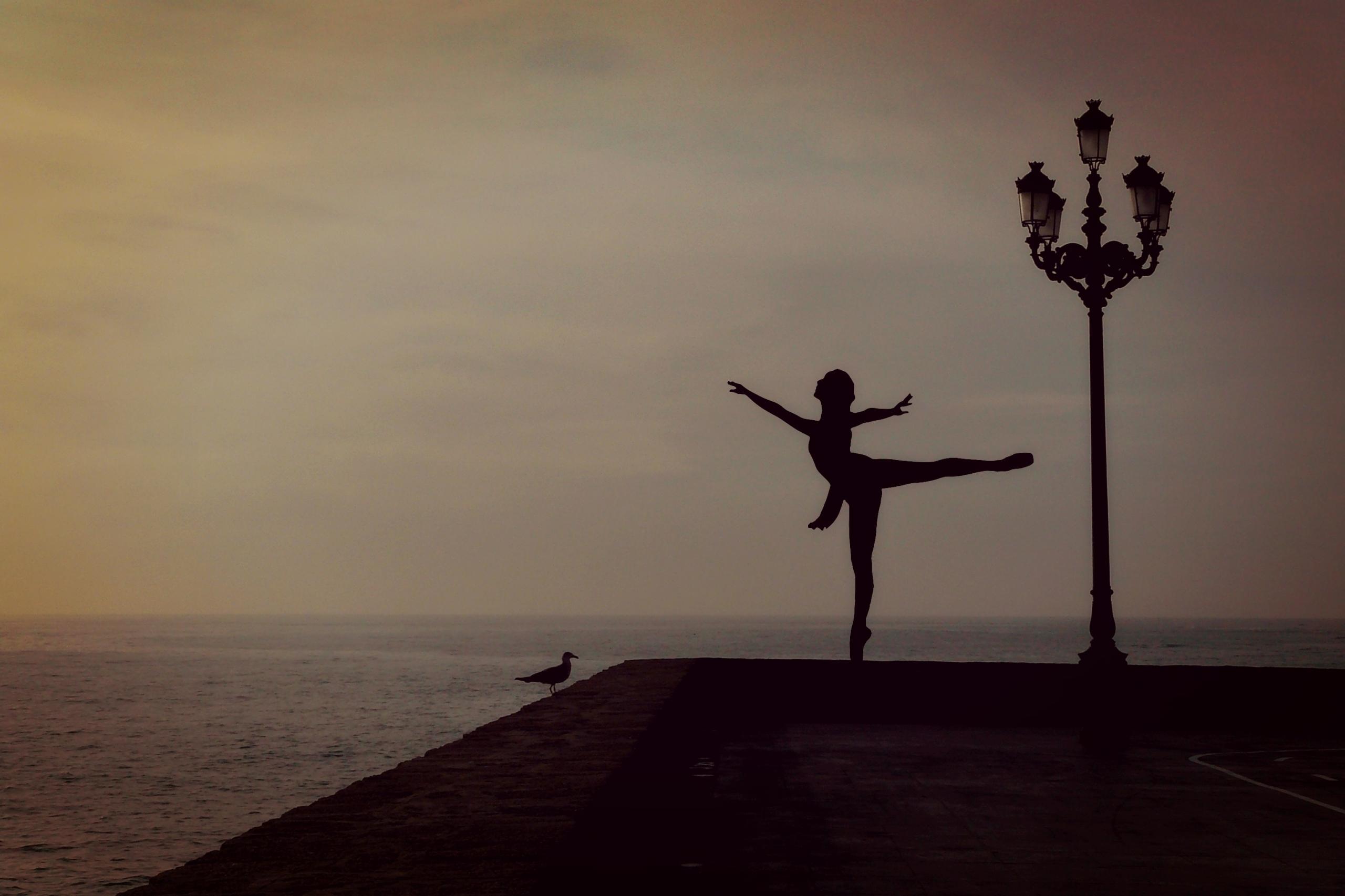 Silhouette of a ballet dancer