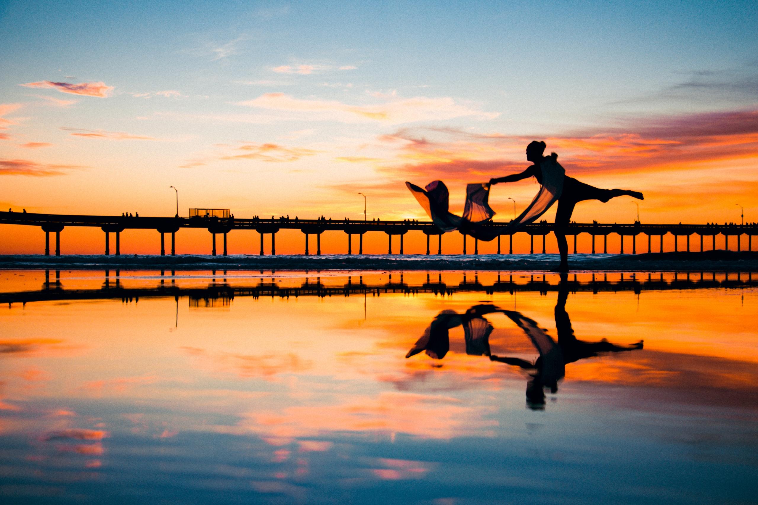 Silhouette of a dancer