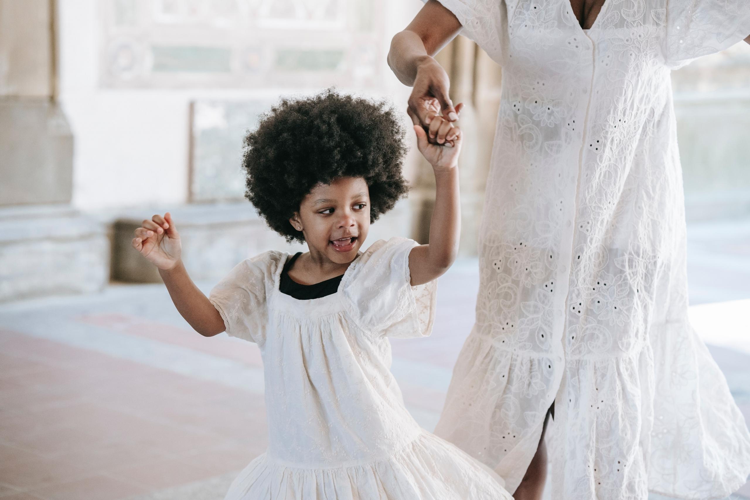 Dancing with a kid