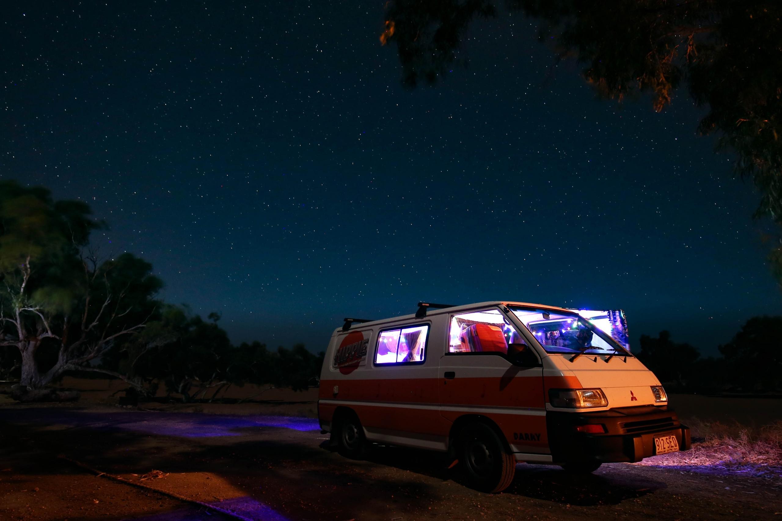 A camping bus