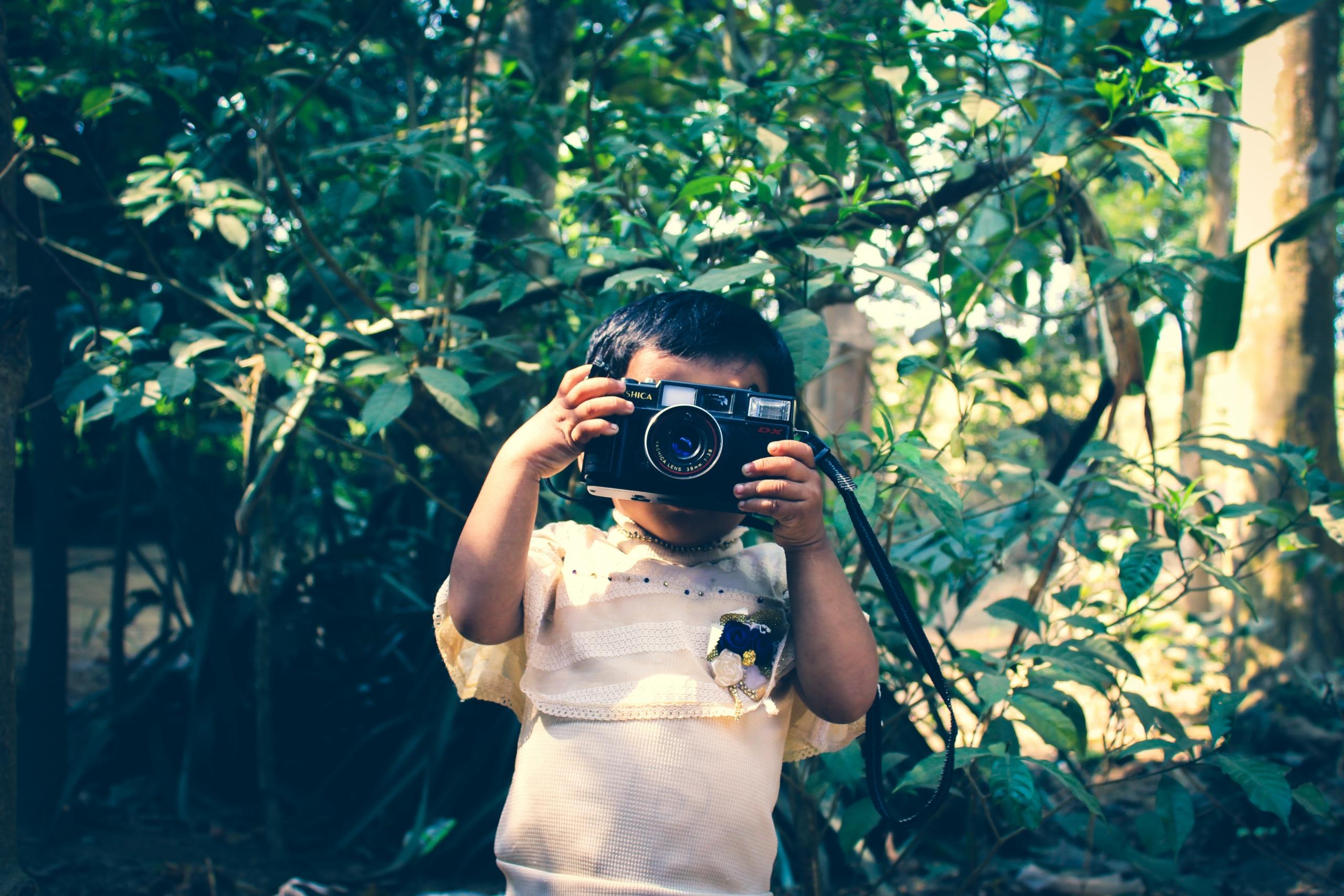 A little kid with a camera